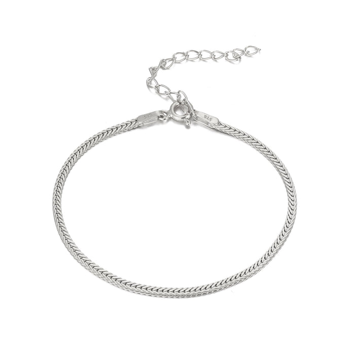 silver chain bracelet - seol-gold