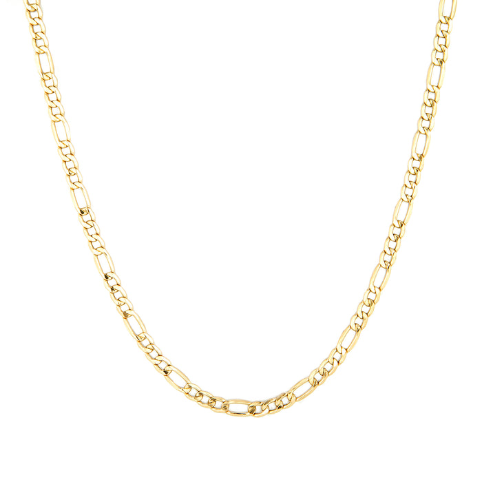 9ct Solid Gold Figaro Chain Necklace - seolgold