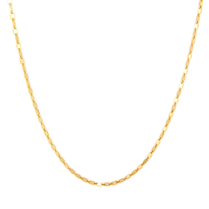 9ct solid gold link chain necklace - seolgold