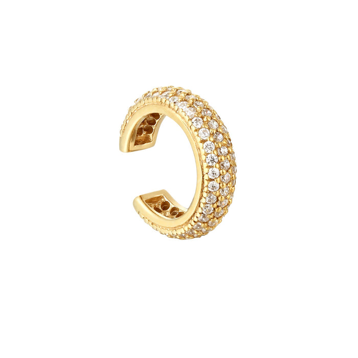 gold cz cuff earring - seolgold