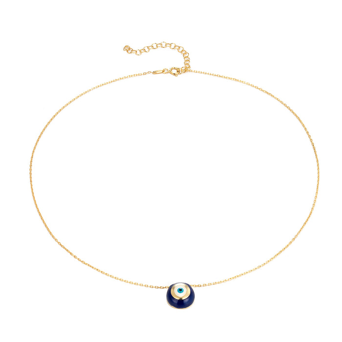 gold evil eye necklace - seolgold