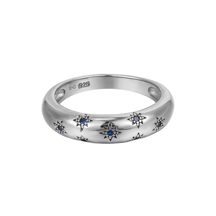 Seol gold - Starry Sapphire Domed Ring
