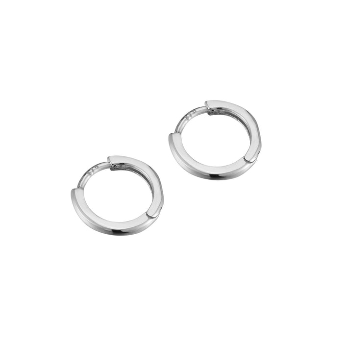 9ct white gold - cartilage hoop - seolgold