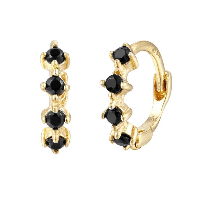 9ct solid gold hoops - seolgold
