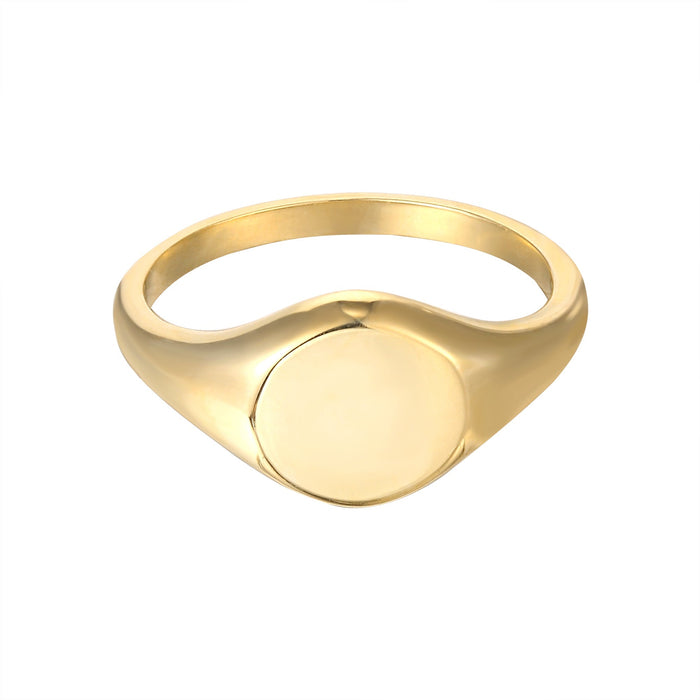 9ct signet ring - seol gold