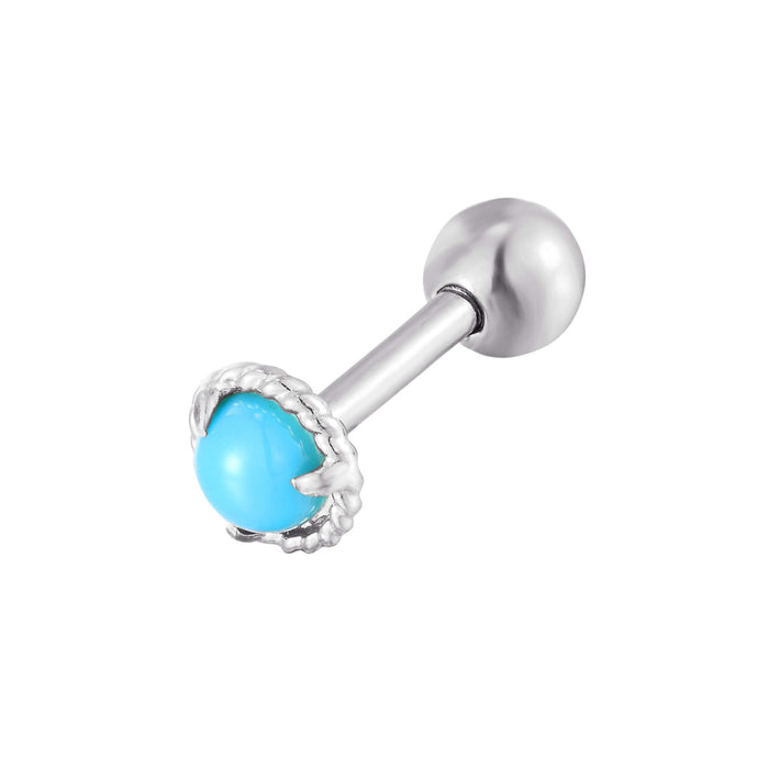 silver cartilage earring - seol-gold