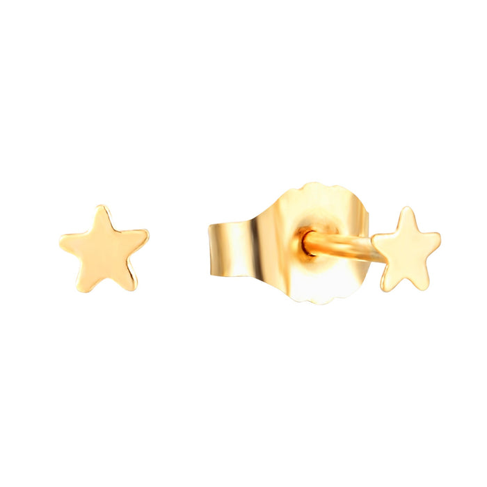 tiny gold stud earring - seolgold