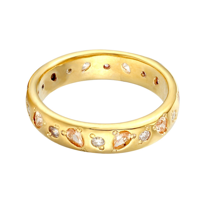 gold citrine ring - seolgold