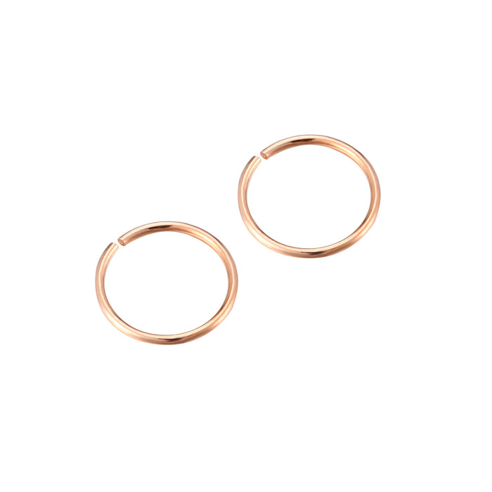 rose gold cartilage earrings - seol-gold