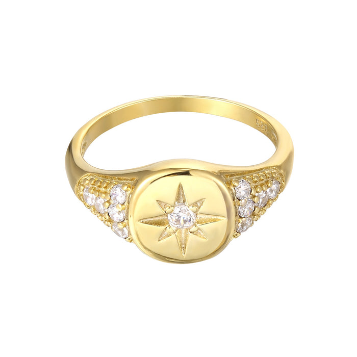 star signet ring - seol gold