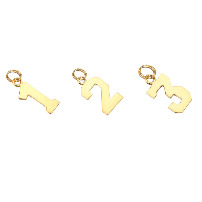 Number Pendant - seol-gold