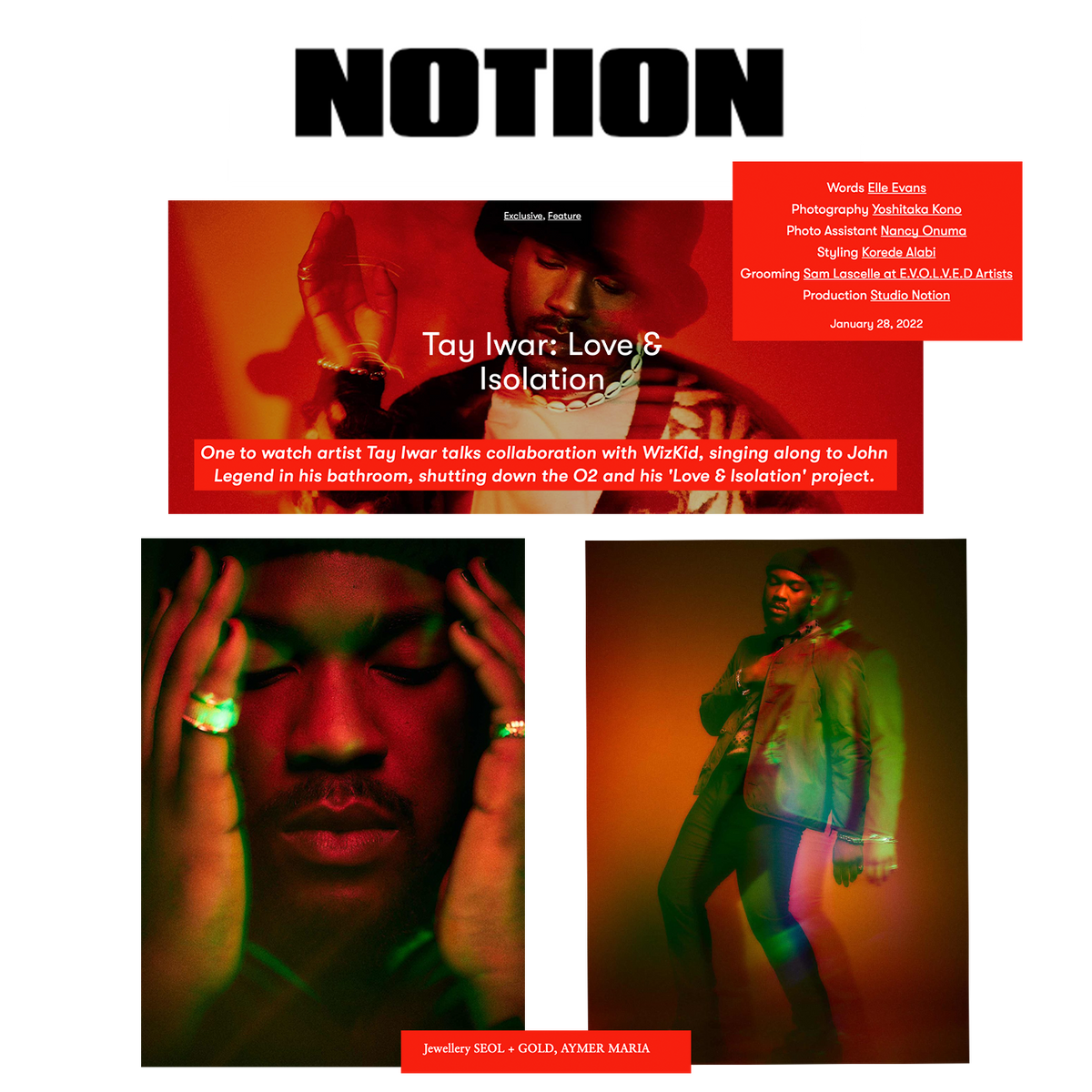 Tay Iwar / Notion Magazine