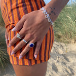 silver lapis lazuli ring - seolgold