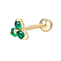 Seol gold - 9ct Solid Gold Emerald Stud