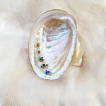 sapphire - stud earring - seolgold