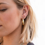 18ct Gold Vermeil opal stud earrings - seolgold