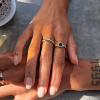 thick gold ring - seolgold