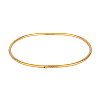 Gold anklet bangle on a white background - seolgold