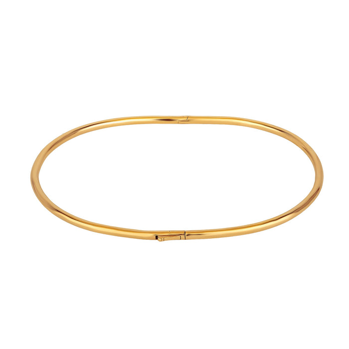 Gold anklet bangle on a white background - seolgold