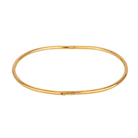 Gold anklet bangle on a white background - seolgold