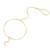 A delicate gold chain necklace with a small heart-shaped link pattern, featuring a lobster clasp and an adjustable extender chain, displayed on a solid white background - seolgold