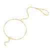 A delicate gold chain necklace with a small heart-shaped link pattern, featuring a lobster clasp and an adjustable extender chain, displayed on a solid white background - seolgold