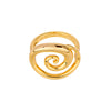 18ct Gold Plated Spiral Ring - Seol Gold