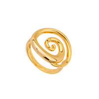 Seol Gold - 18ct Gold Plated Spiral Ring