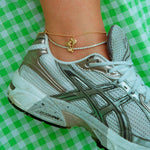 Tennis anklet chain - seol-gold