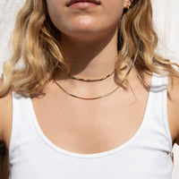 tennis necklace - seol-gold