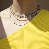 tennis chain - seol gold