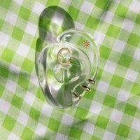 enamel earring - seol gold