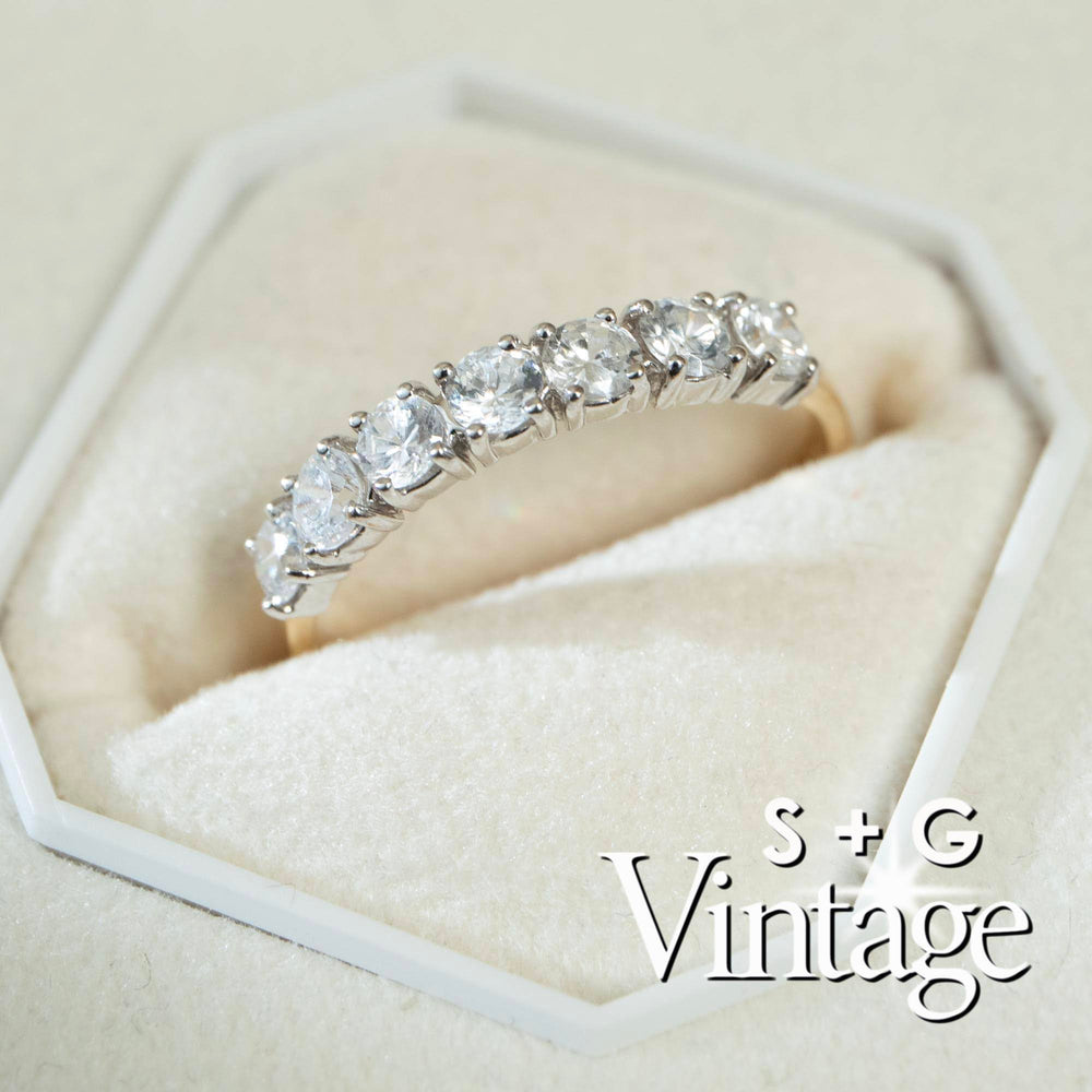 vintage gold eternity ring - seol gold