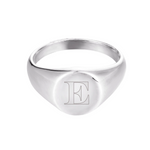 Sterling Silver Engravable Chunky Oval Signet Ring
