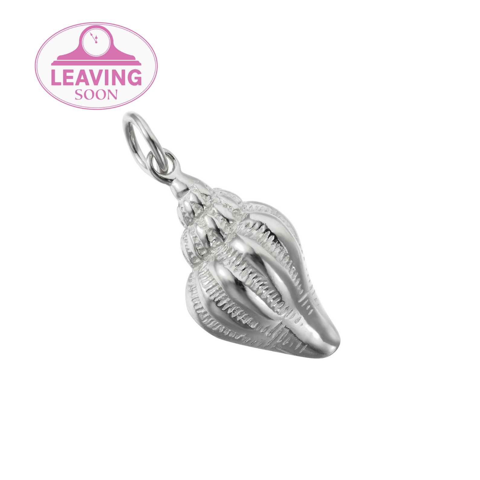 Sterling Silver Conch Shell Pendant Charm - seolgold