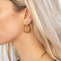 18ct Gold Vermeil creole hoops - seol gold