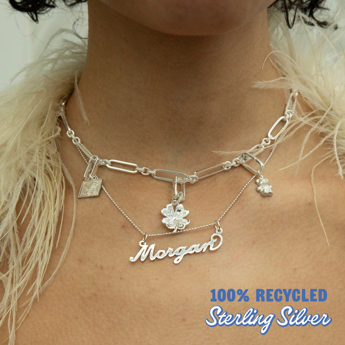 custom nameplate pendant - seolgold