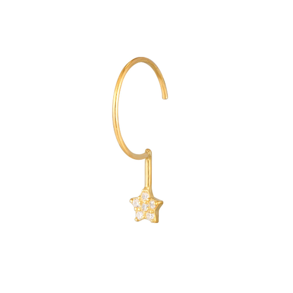 star earrings 9ct gold - seolgold