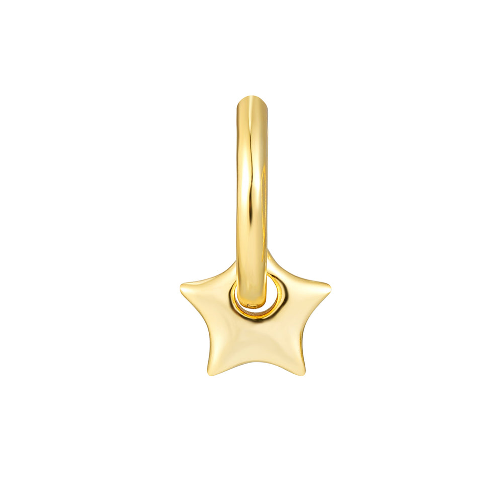 gold star hoop - seol gold