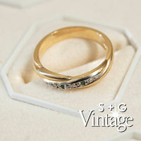 vintage gold diamond ring - seol gold