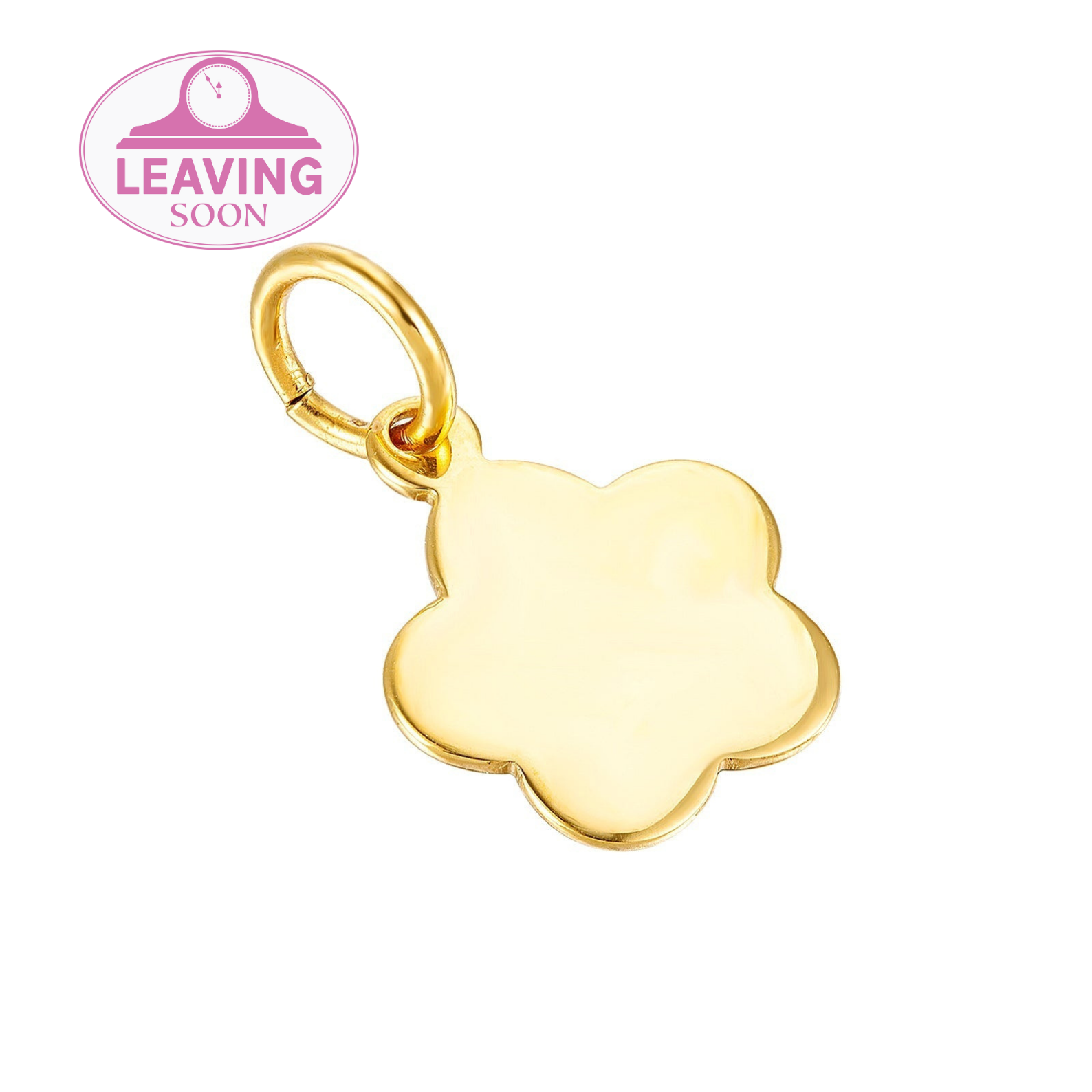 18ct Gold Plated Flower Pendant