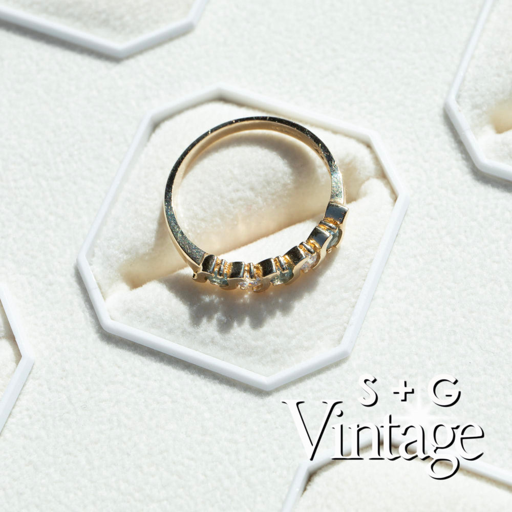 Vintage 9ct Solid Gold Eternity Ring - seolgold