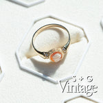 Vintage 9ct Solid Gold Carnelian Cameo Ring - seolgold