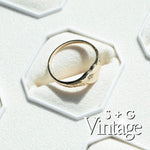 Vintage 9ct Solid Gold Heart Ring - seolgold