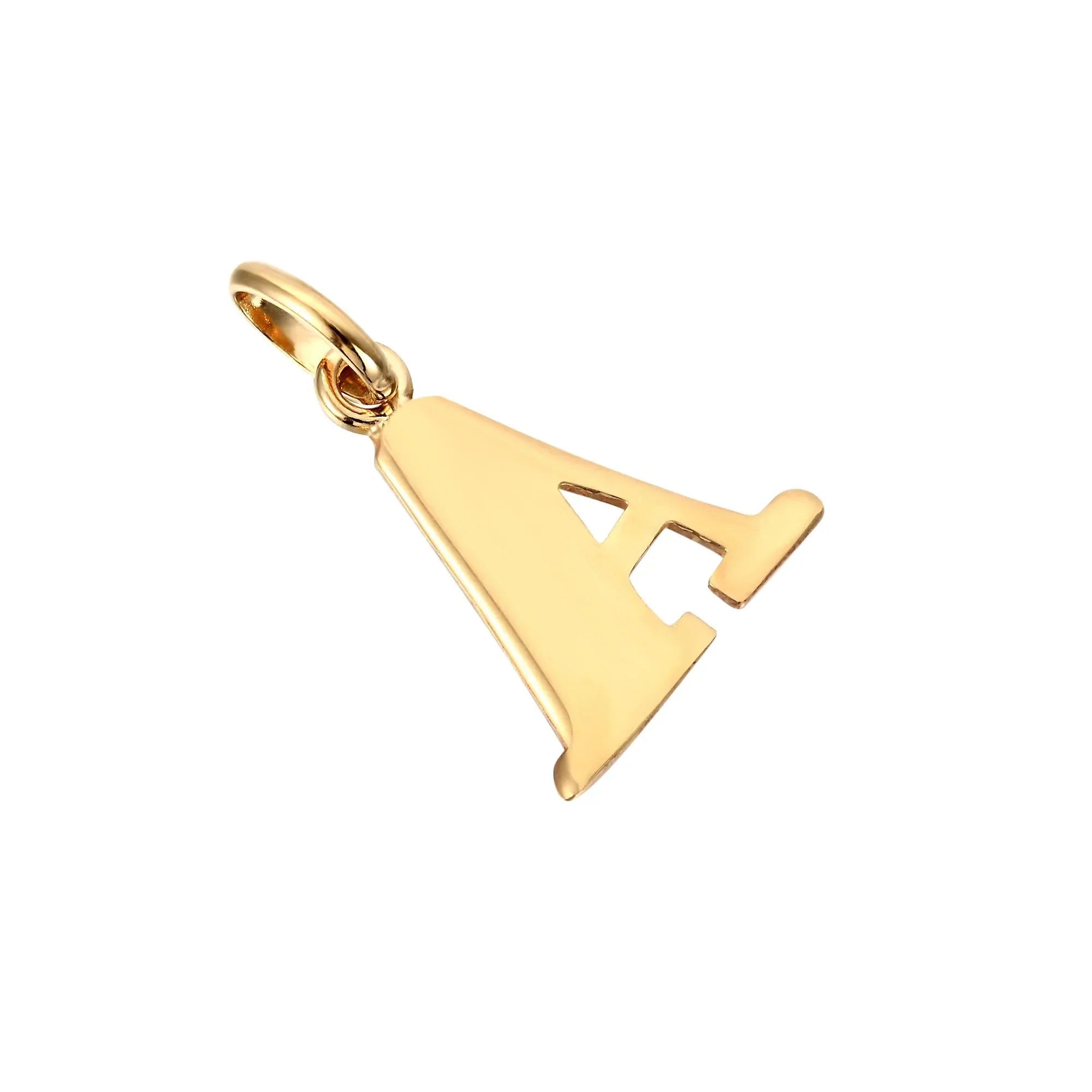 18ct Gold Plated Alphabet Letter Charm Pendant