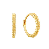 gold bobble Hoops - seolgold