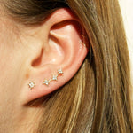 9ct Solid Gold Star Studs - seol-gold