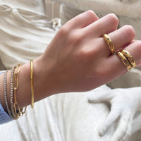 gold tennis bracelet - seolgold