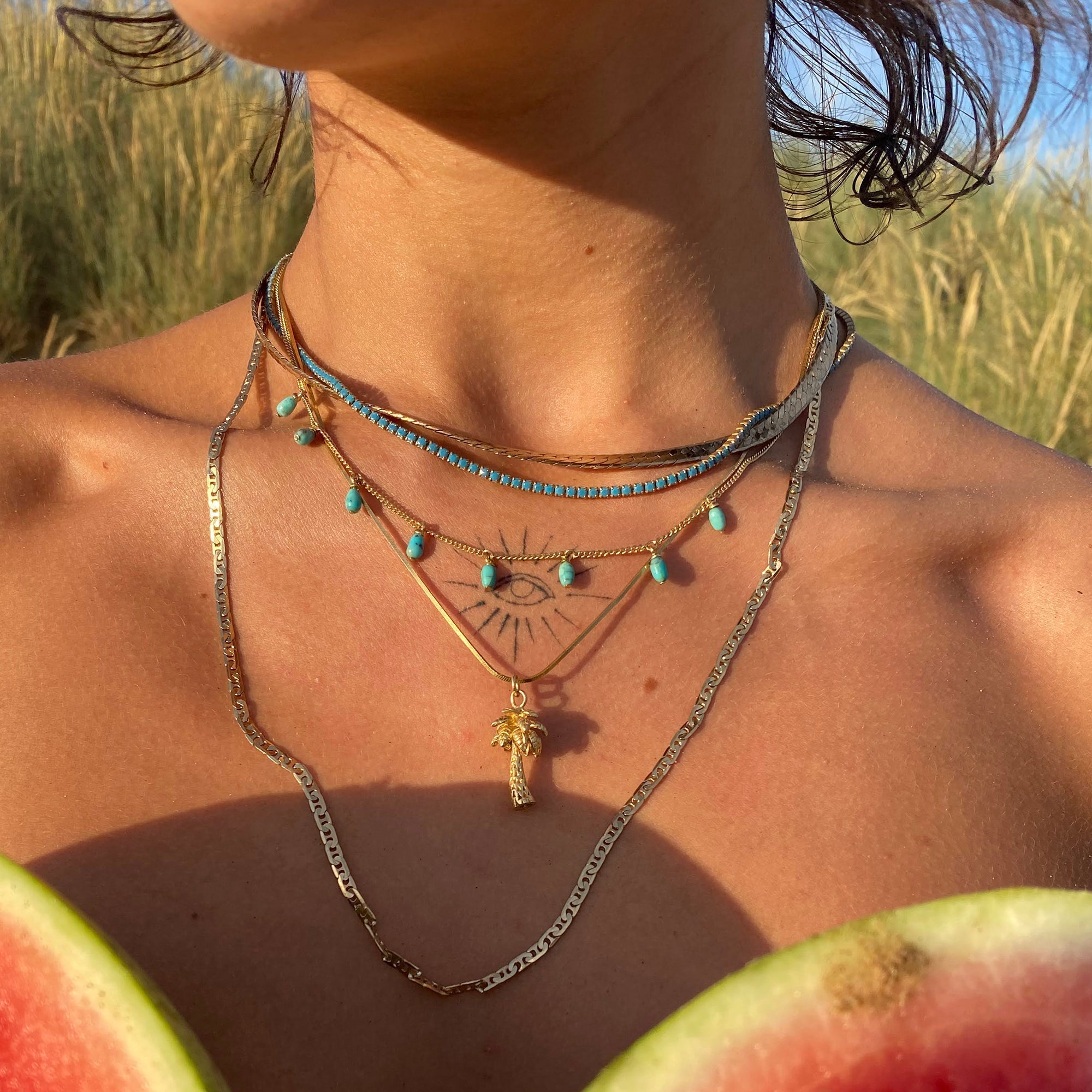 gold chain necklaces - seolgold