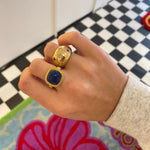 lapis lazuli ring - seol gold